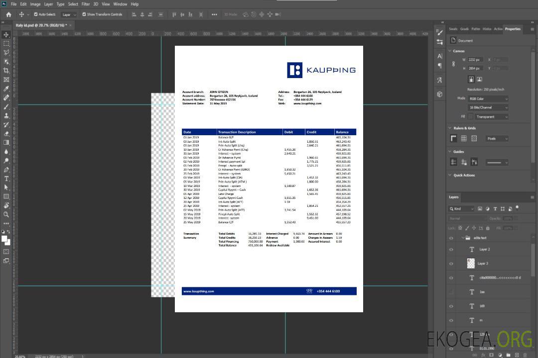 Banque Kaupthing d'Islande template Banque Kaupthing d'Islande template